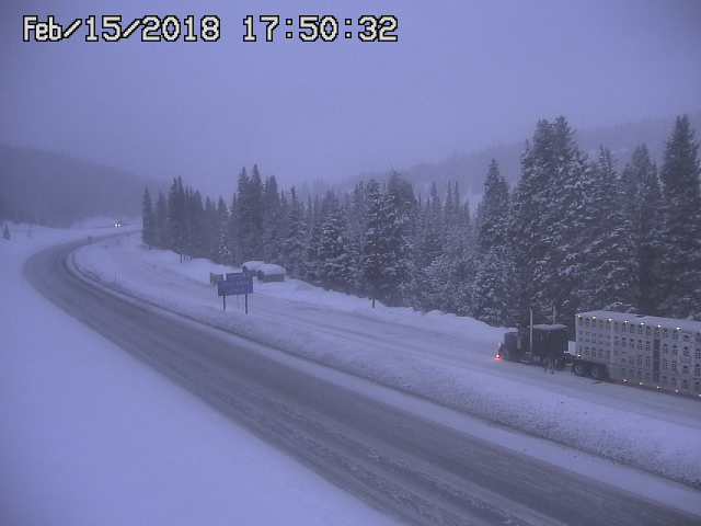 Vail Pass on February 15 (CDOT)