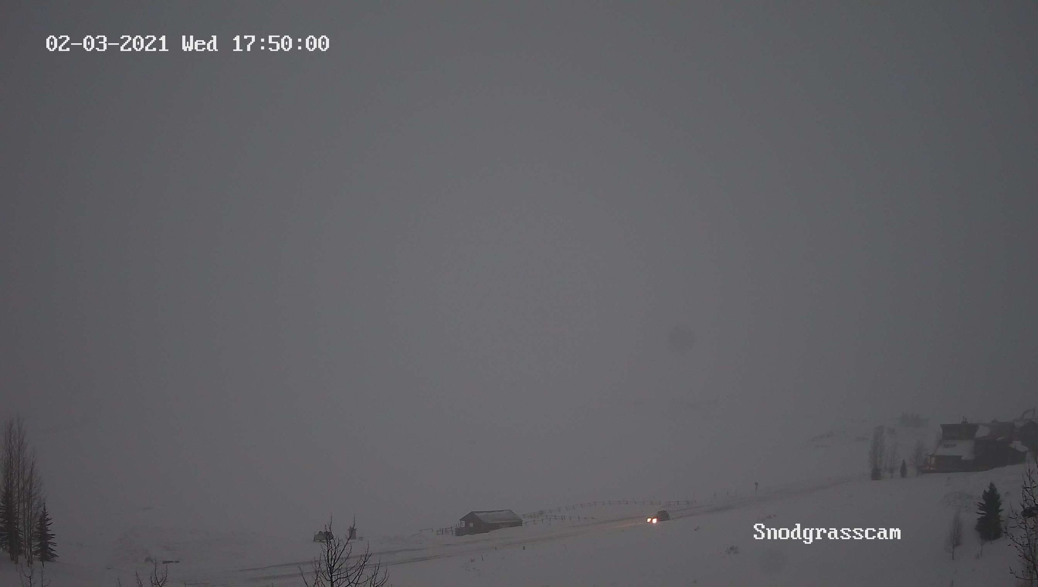 Snow Squall Moving through Crested Butte, CO