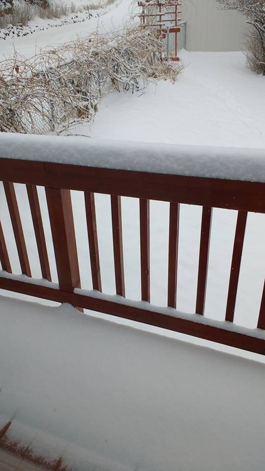 Collbran, Colorado snowfall