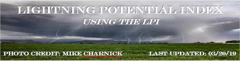 Lightning Potential Index Header Image