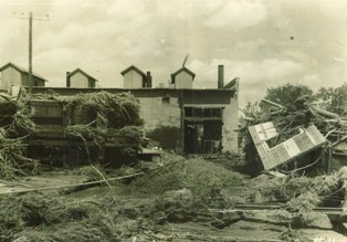 Power plant debris