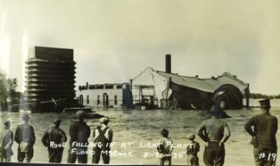 Power plant roof collapses