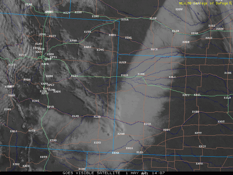 Satellite Image of Snow Field