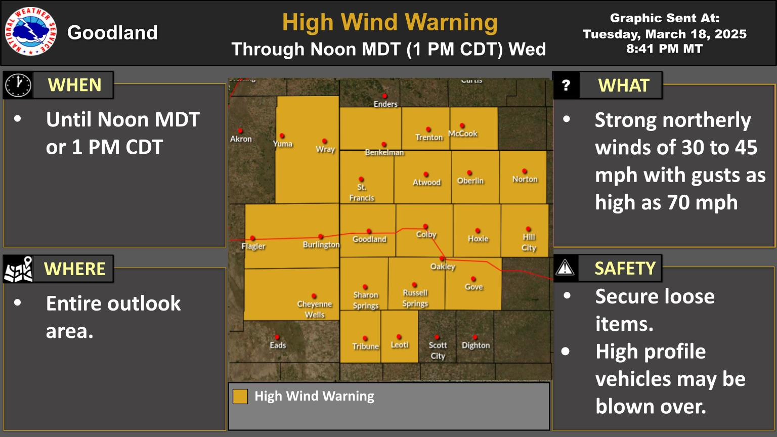 NWS Goodland Safety Graphics for Partner Use