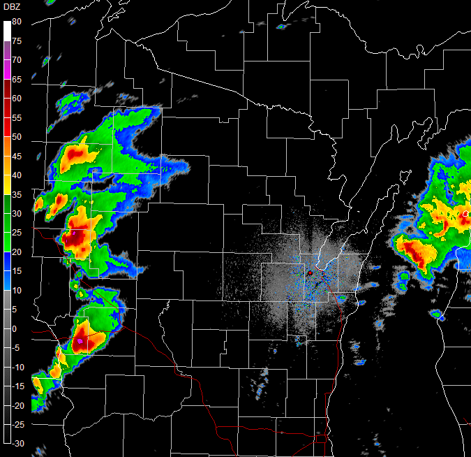 Radar reflectivity animation - click for larger image.