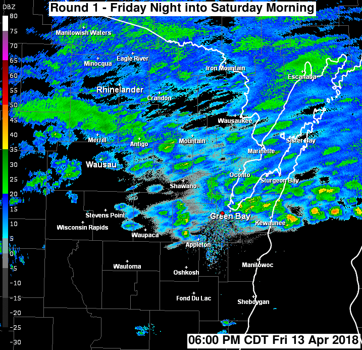 Radar Animation of the First Round of Heavy Snow