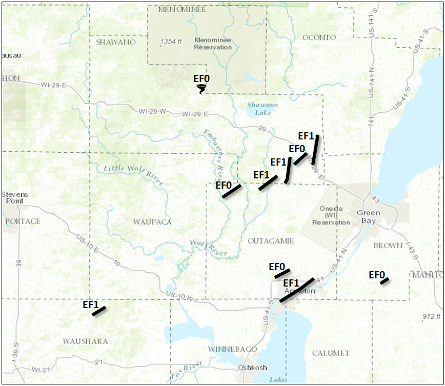 All Tornado Tracks