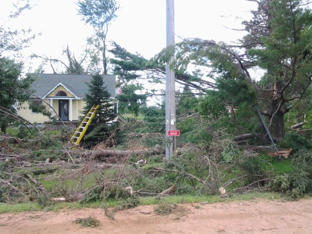 Tornado damage