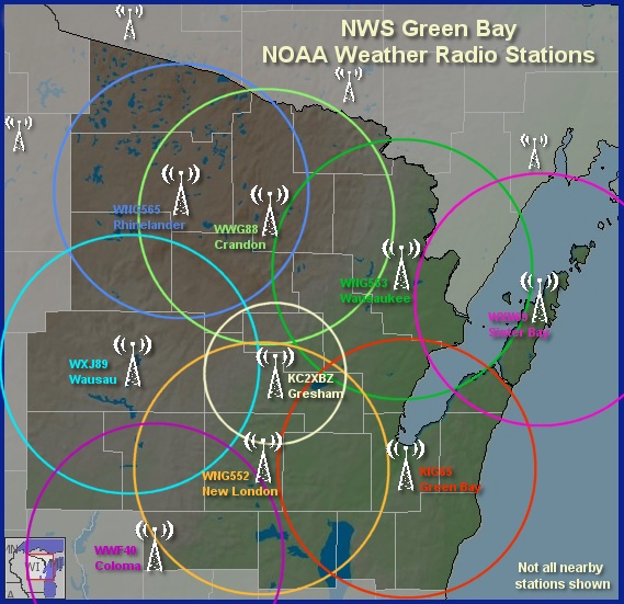 NOAA Weather Radio In Wisconsin