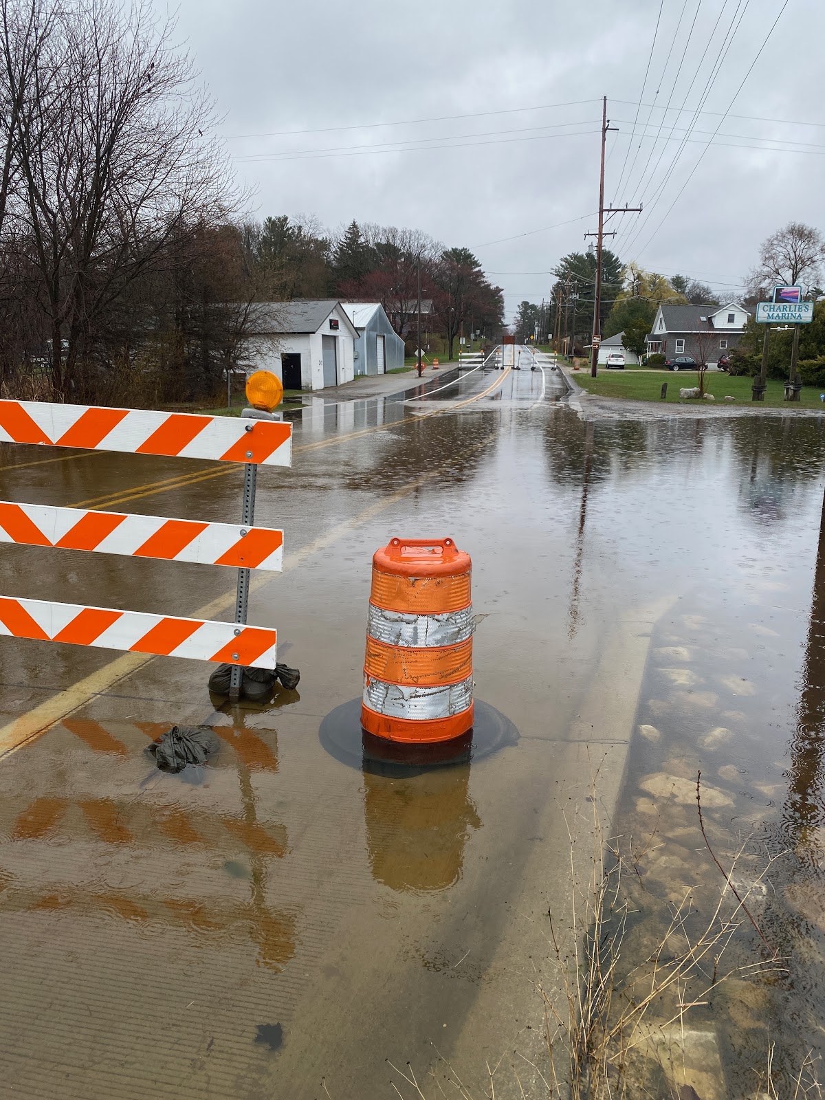 Picture of flooding at Pentwater Michigan