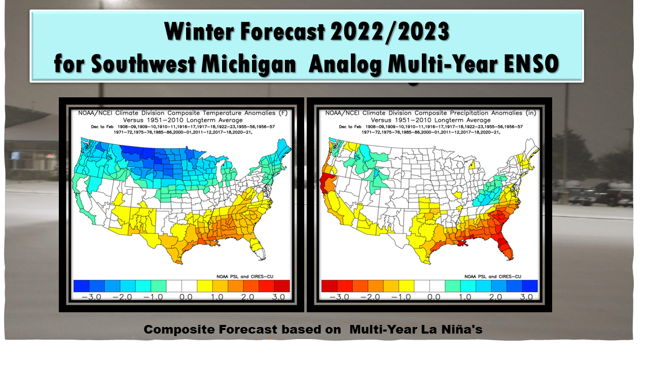 Winter Forecast for Southwest Michigan for 2022/2023
