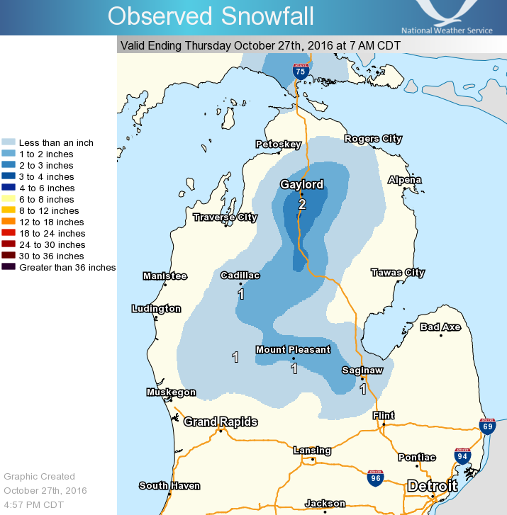 Summary of Rain and Snow Totals Wednesday Through Wednesday Night