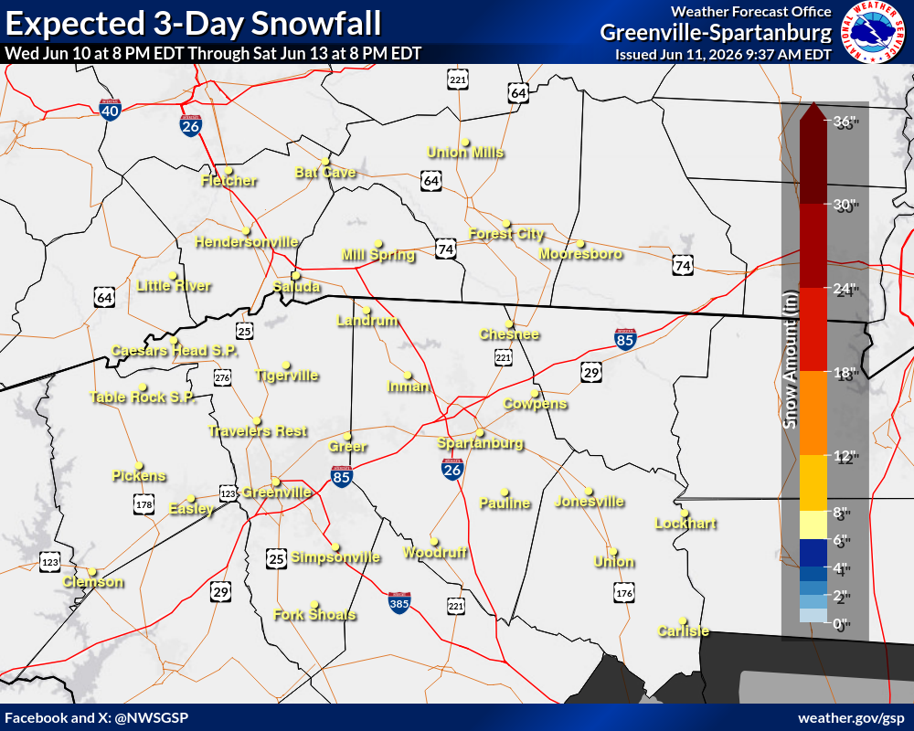 Expected Snowfall