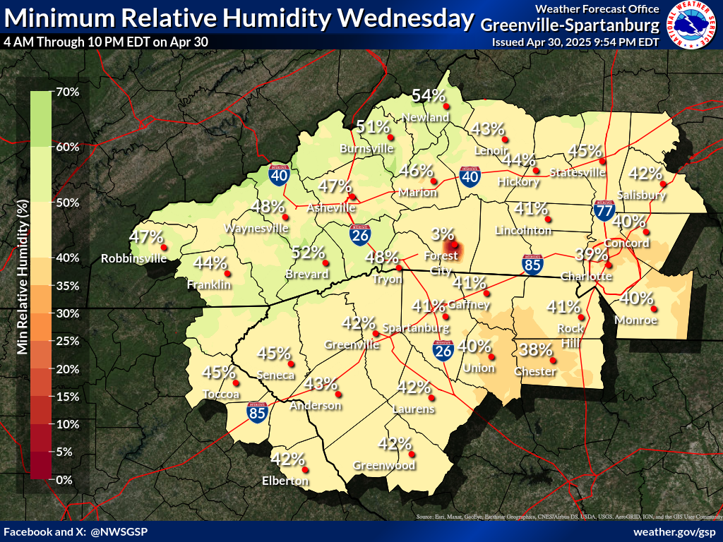 Nws Greenville Spartanburg Fire Weather