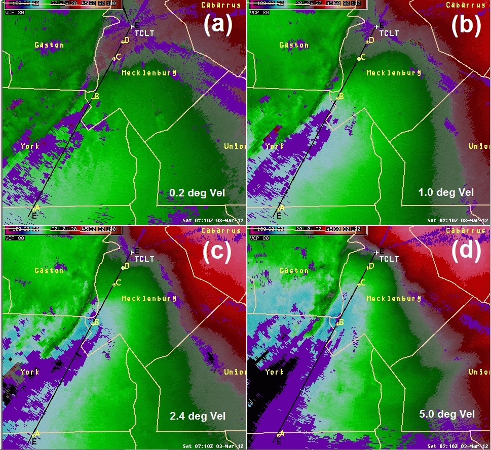 TCLT base velocity at 0710 UTC on 3 March 2012