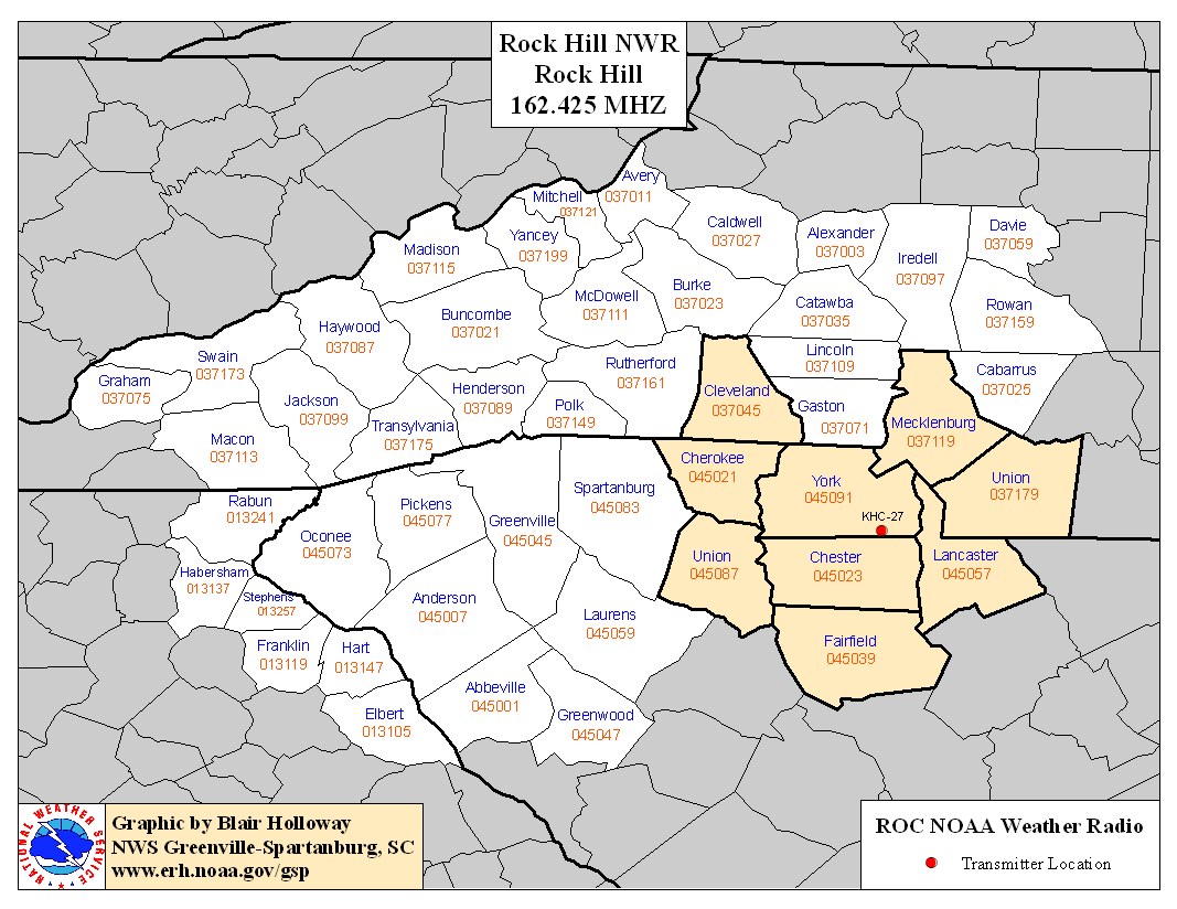 Rock Hill SC Zip Code Map