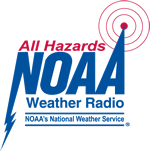 Picture of a NOAA Weather Radio logo.