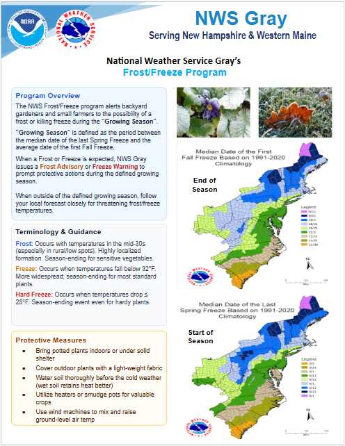 Frost Freeze Program Overview