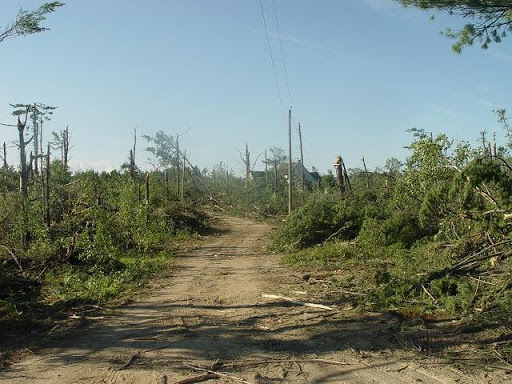 NH Tornado Path