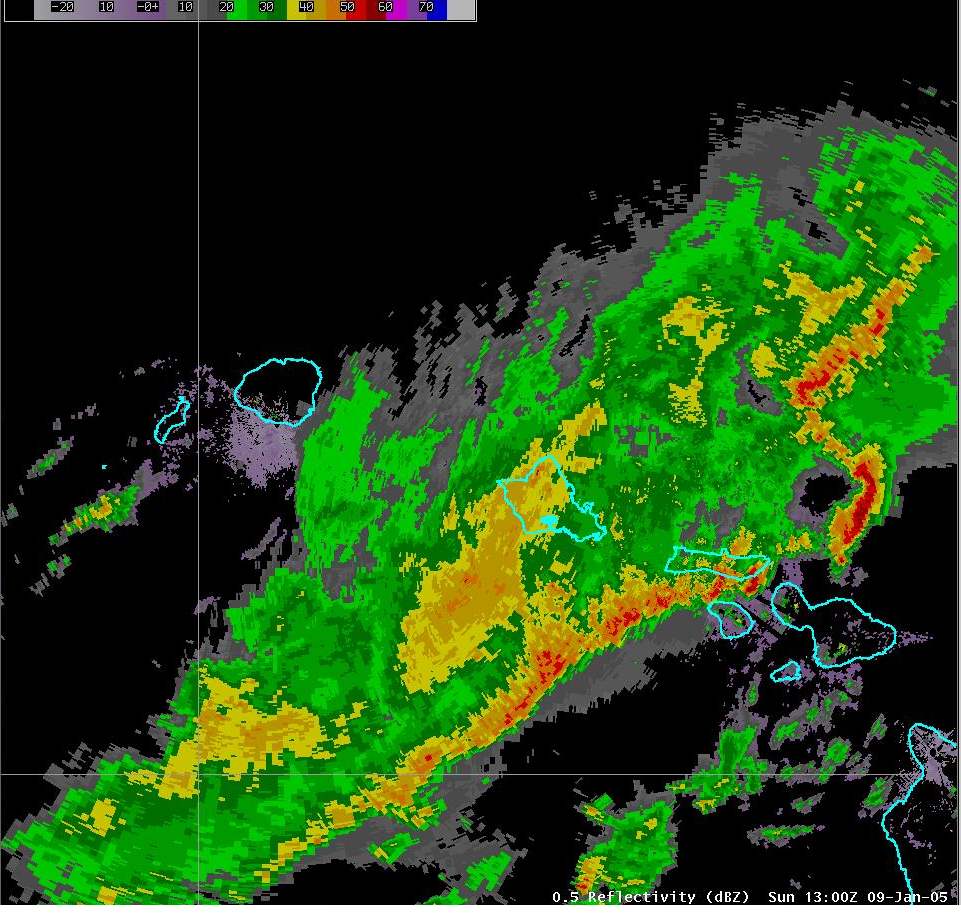 oahu weather radar map Jan 8 9 2005 Severe Storms On Kauai And Oahu oahu weather radar map