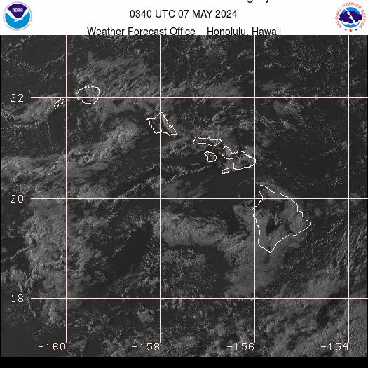 State of Hawaii Visible Imagery Map