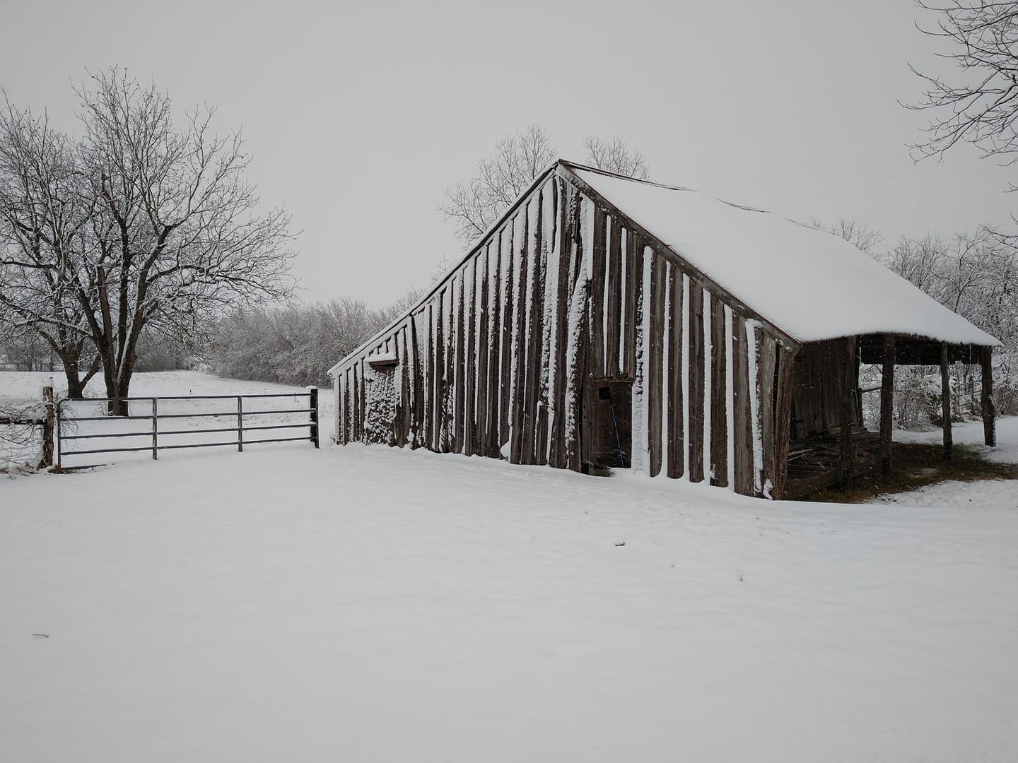 Snow Barn Scene in Caldwell (via Dan Kuciemba on Facebook)