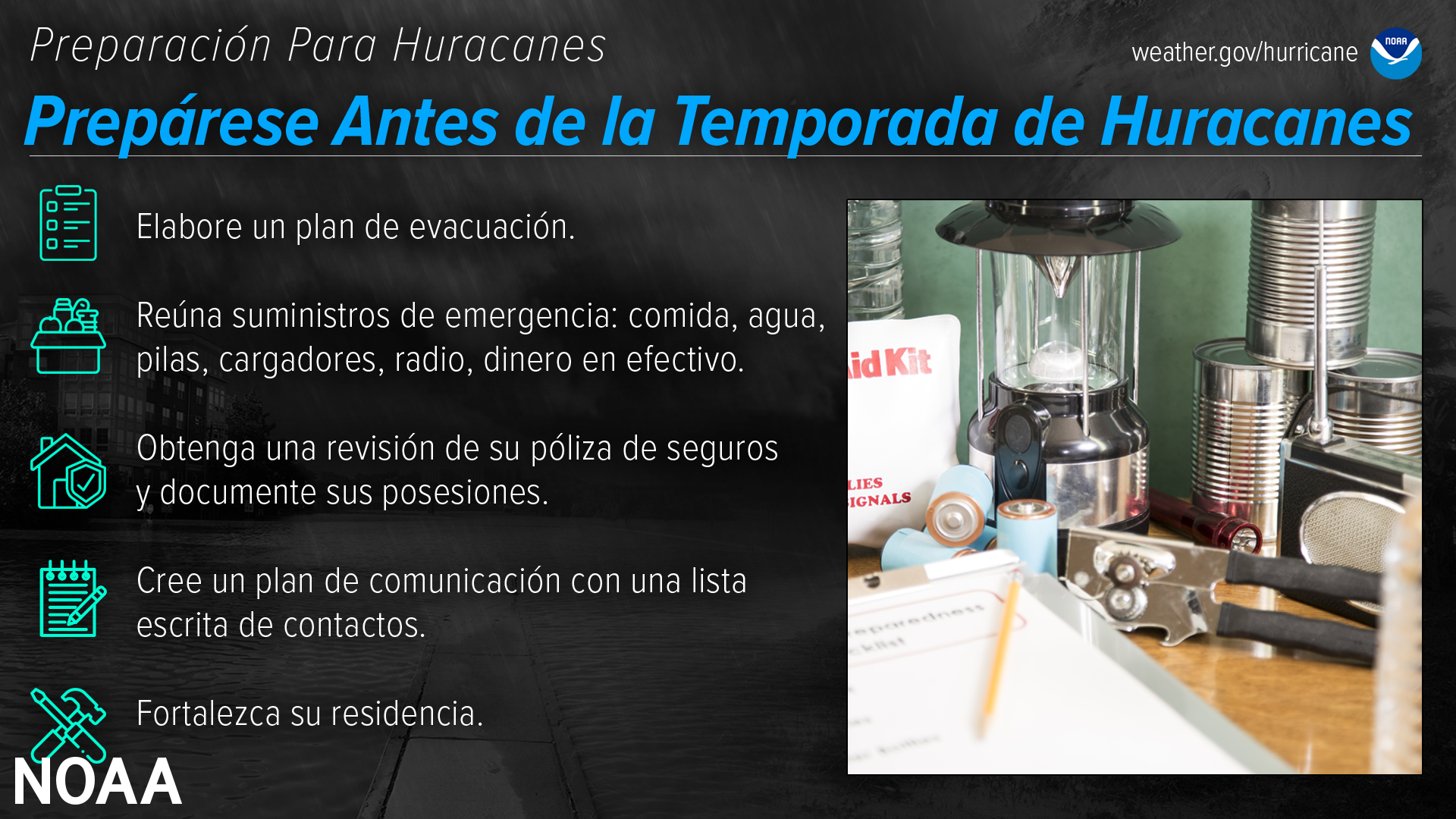 PrepÃ¡rese Antes de la Temporada de Huracanes
