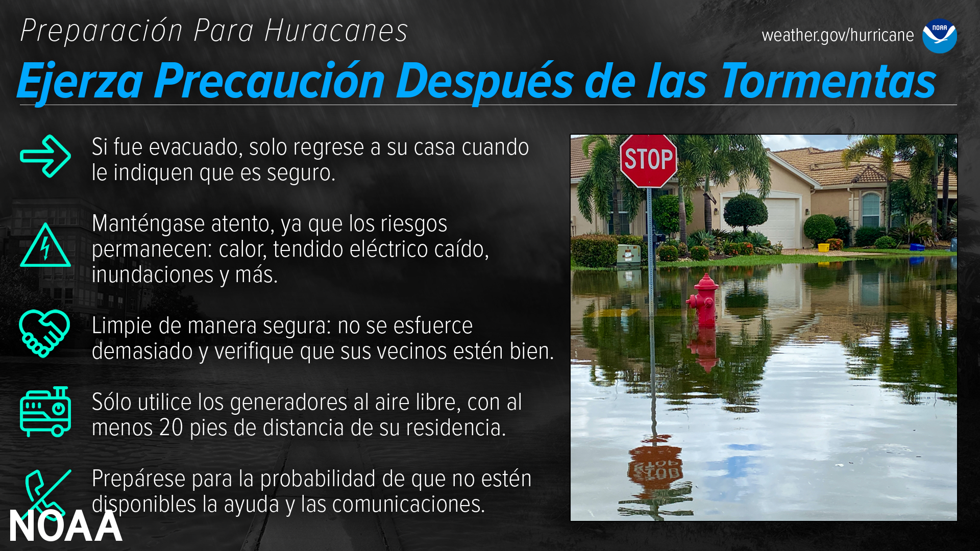Ejerza PrecauciÃ³n DespuÃ©s de las Tormentas
