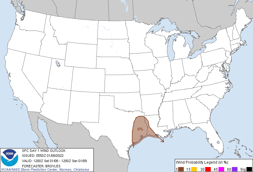 SPC Day 1 Wind Outlook