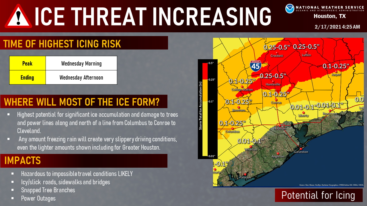 February 17th Ongoing Ice Threat