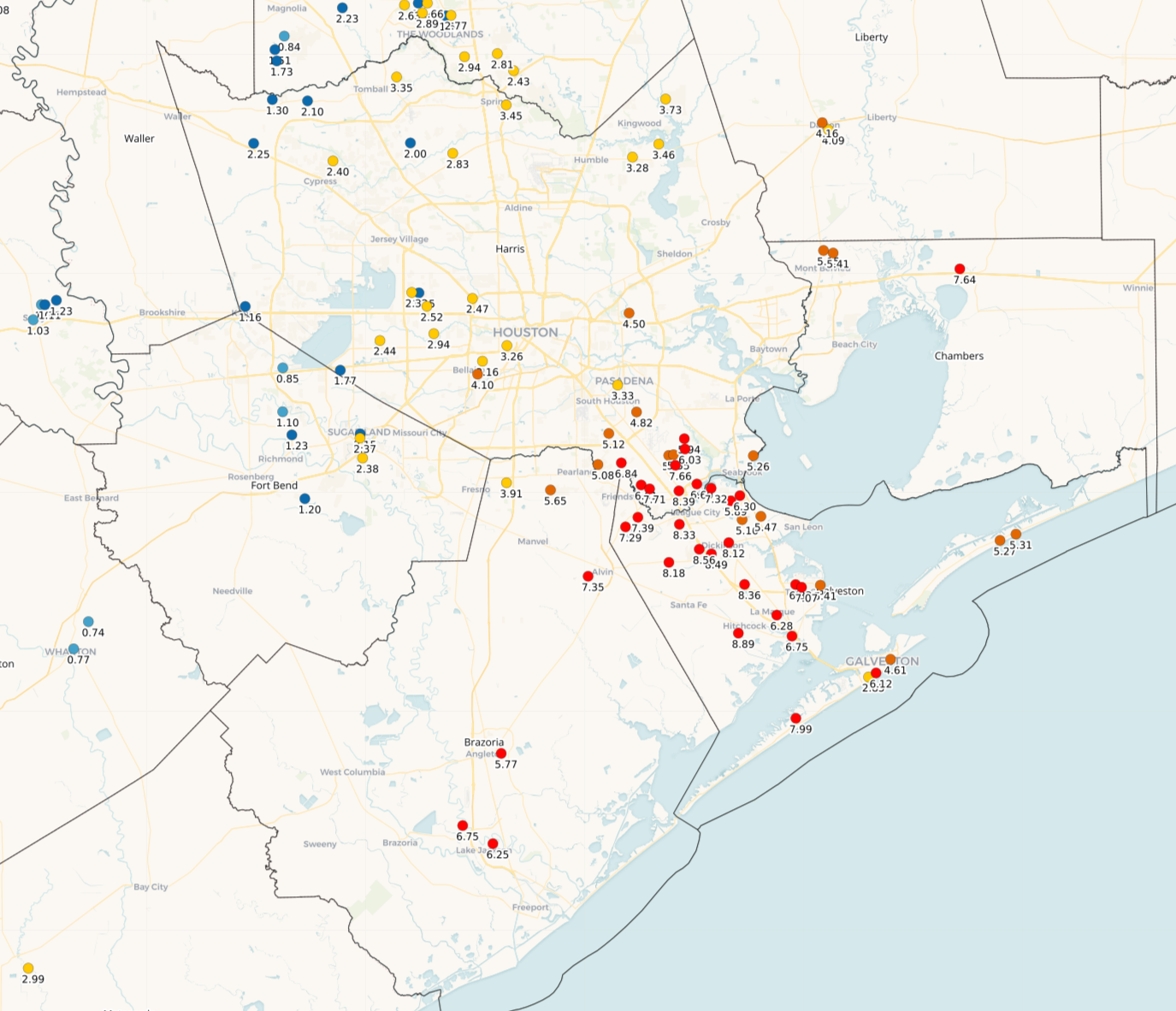Rainfall Reports from CoCoRaHS Observers 