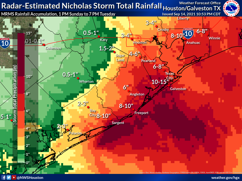 Radar-Estimated Rainfall Totals