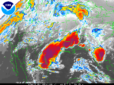 IR Satellite of Jarrell Tornado, 1997