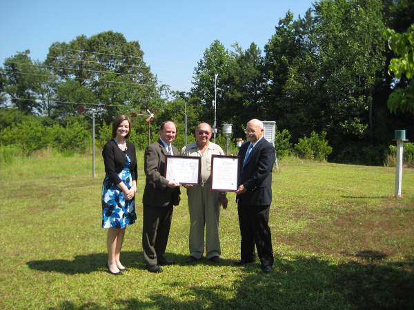 Mr. McCravy receives the Edward H. Stoll Award for 50 years of service to the COOP Program. 