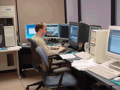 Image of Operations Area of New Office on January 13th,2002