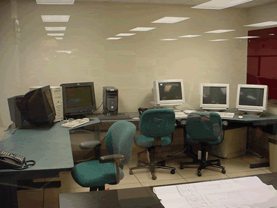 Image of Collaborative Research Area of New Office on October 31, 2002
