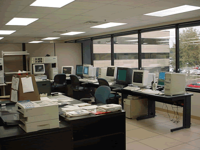 Image of Operations Area of New Office on October 31, 2002