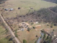 Tornado Damage near Rosalie, AL