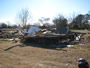 Collapsed mobile home in Belle Mina