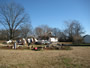 Destroyed mobile home in Belle Mina