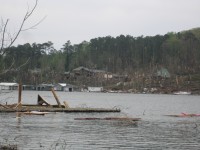 Several trees in the Preston Island area were snapped. In addition, several boats and boat houses on Lake Guntersville were damaged or destroyed.
