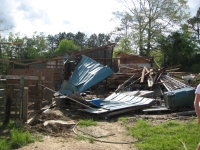 Barn destroyed in the town of Mentone. ~918 kb