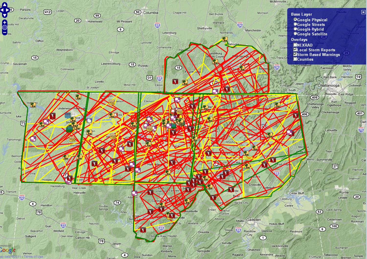 Statistics: April 27, 2011 Tornado Outbreak1500 x 1062