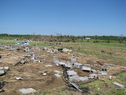 In the Chalybeate area northwest of Moulton off County Road 298.  