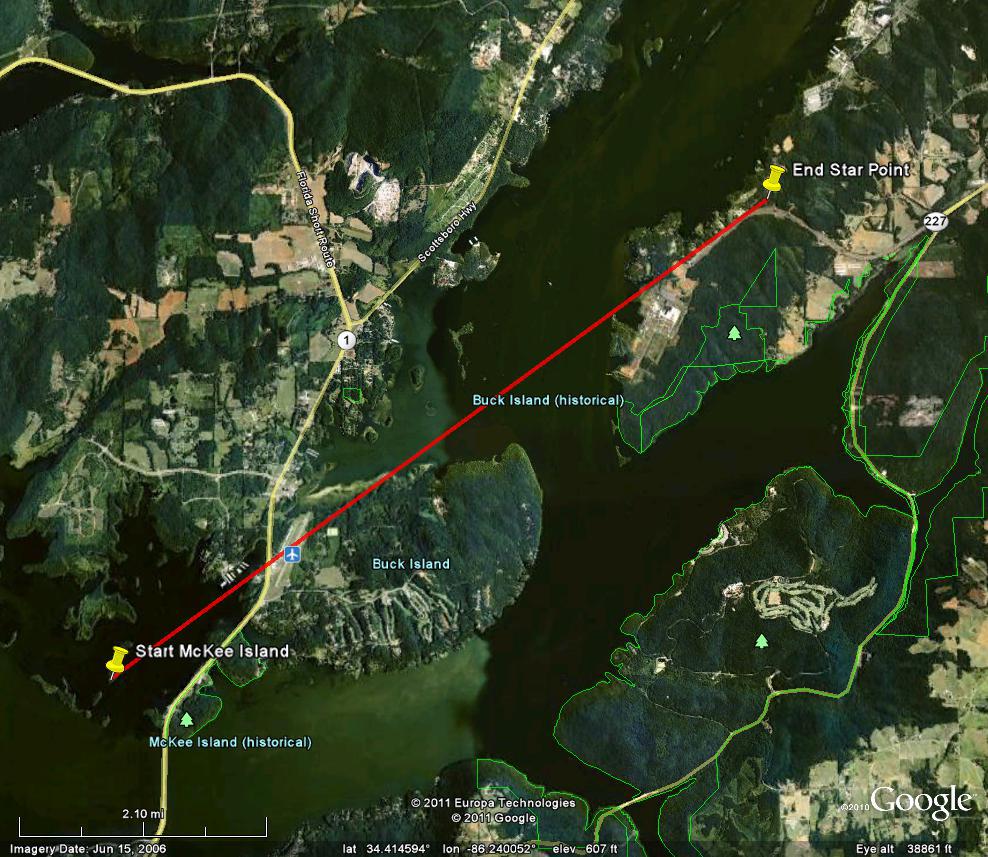 Tornado Track Map - approximate
