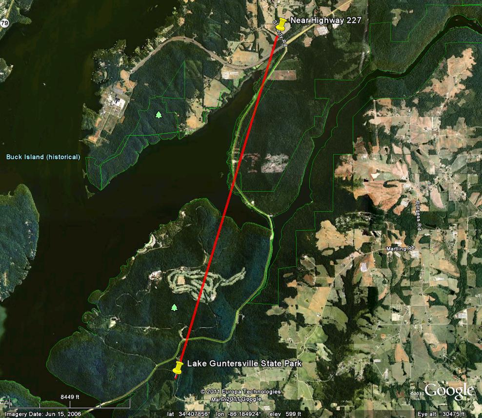 Tornado Track Map - approximate