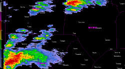 BMX 0.5 degree reflectivity loop of the EF-4 tornado track -- 2:43 PM to 3:42 PM CDT April 27 2011