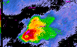 FFC 0.5 degree reflectivity loop of the EF-4 tornado track -- 6:19 PM to 6:57 PM CDT April 27 2011
