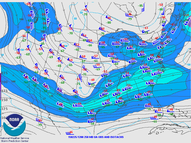 250mb Chart at 6am February 25th