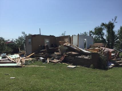 Preliminary tornado track